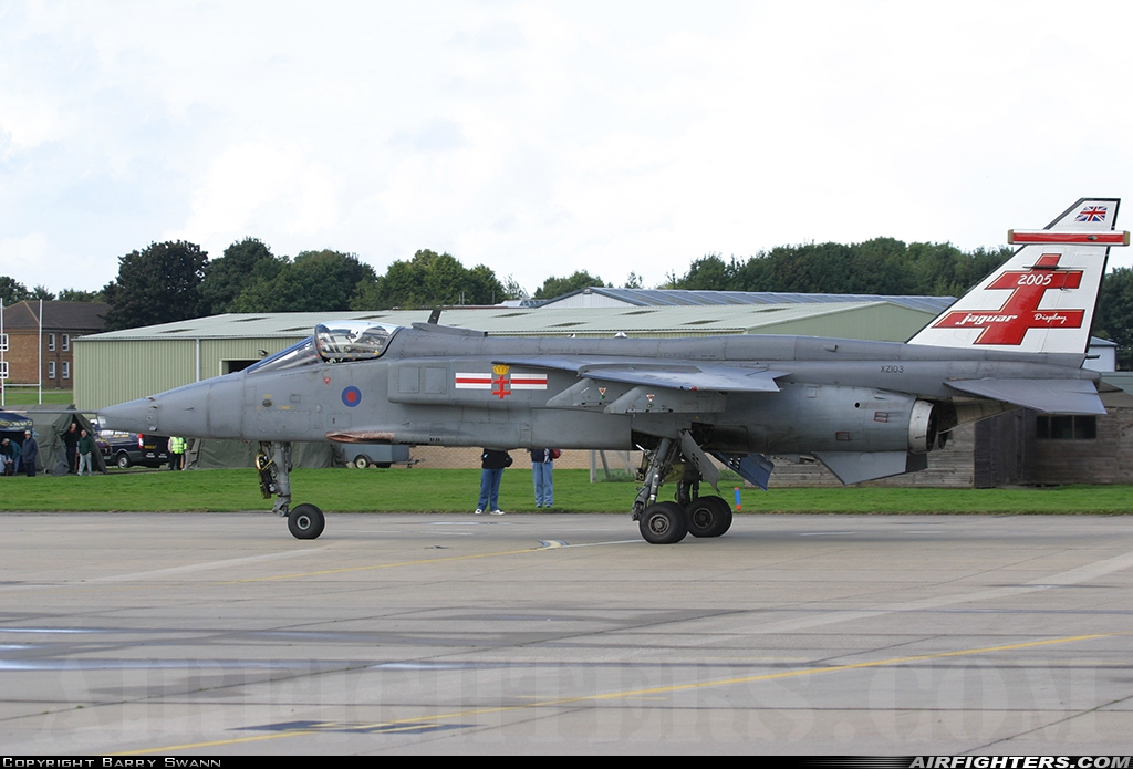 UK - Air Force Sepecat Jaguar GR3A XZ103 at Coltishall (CLF / EGYC), UK