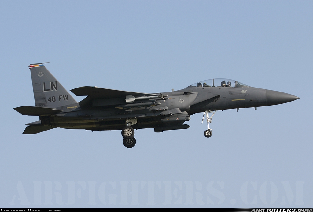 USA - Air Force McDonnell Douglas F-15E Strike Eagle 97-0218 at Lakenheath (LKZ / EGUL), UK