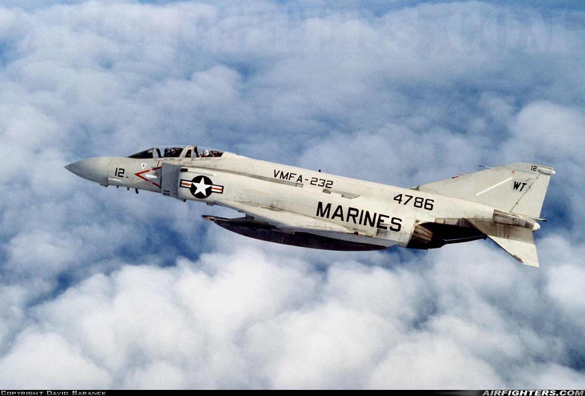 USA - Marines McDonnell Douglas F-4S Phantom II 154786 at In Flight, USA