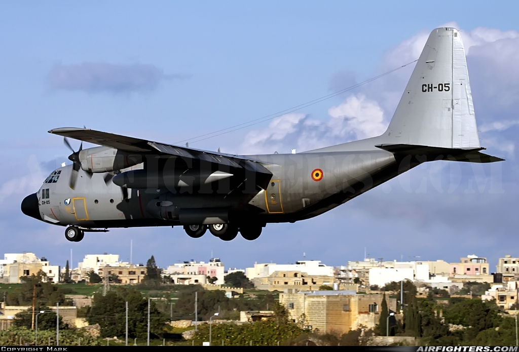 Belgium - Air Force Lockheed C-130H Hercules (L-382) CH-05 at Luqa - Malta International (MLA / LMML), Malta