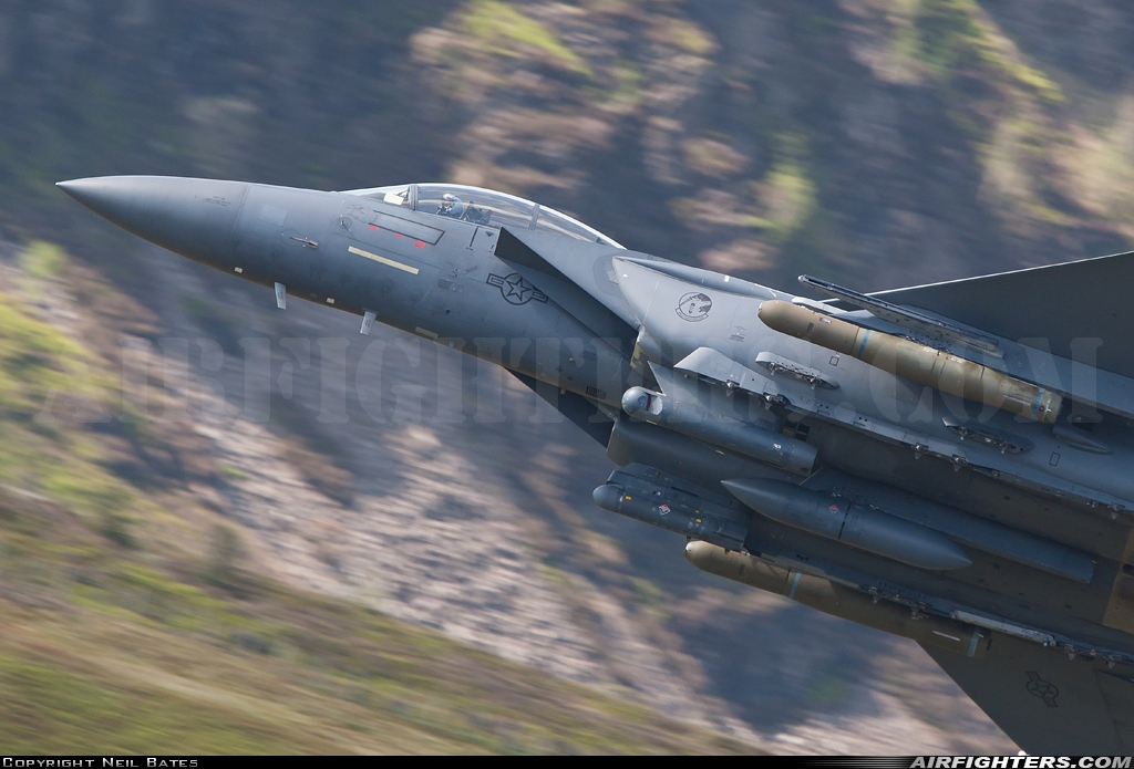 USA - Air Force McDonnell Douglas F-15E Strike Eagle 98-0131 at Off-Airport - Machynlleth Loop Area, UK