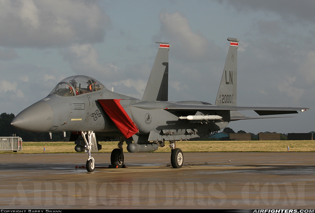 USA - Air Force McDonnell Douglas F-15E Strike Eagle 01-2000 at Coltishall (CLF / EGYC), UK