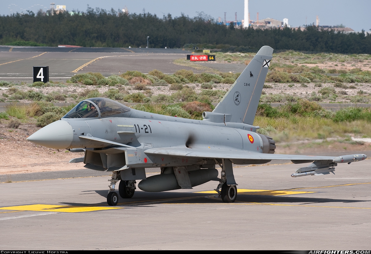 Spain - Air Force Eurofighter C-16 Typhoon (EF-2000S) C.16-41 at Gran Canaria (- Las Palmas / Gando) (LPA / GCLP), Spain