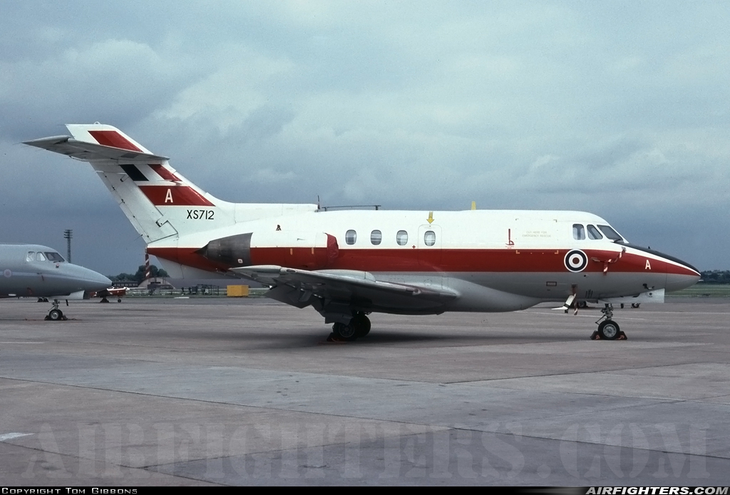 UK - Air Force Hawker Siddeley HS-125-2 Dominie T1 XS712 at Brize Norton (BZZ / EGVN), UK
