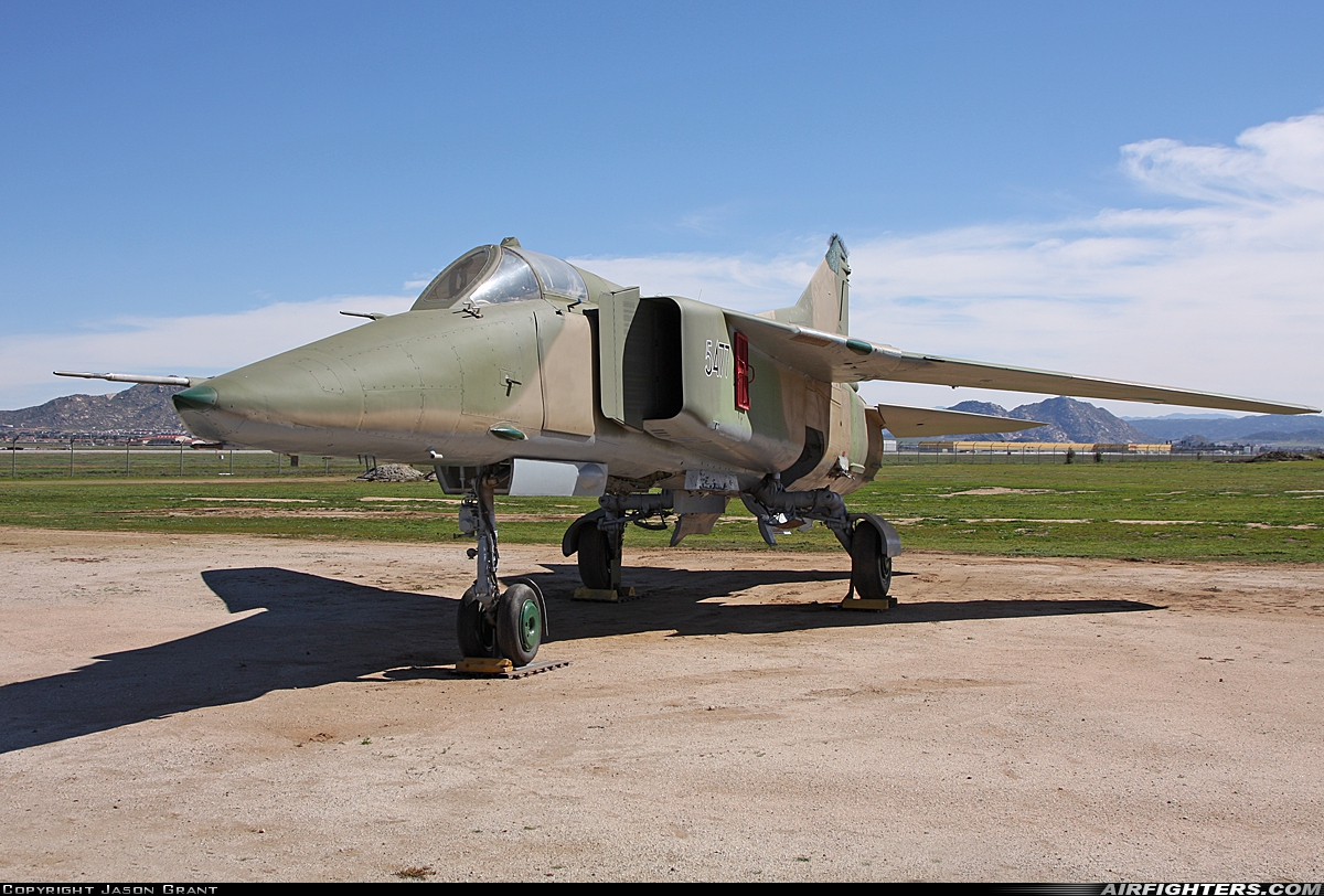 Czech Republic - Air Force Mikoyan-Gurevich MiG-23BN 5744 at Riverside - March ARB (AFB / Field) (RIV / KRIV), USA