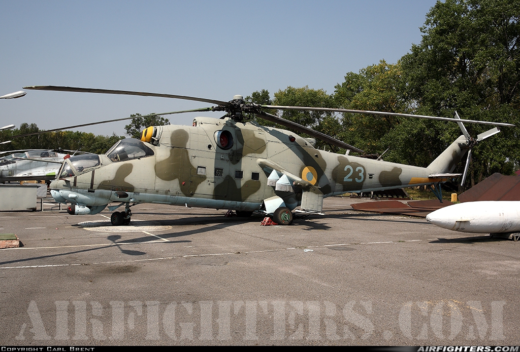 Ukraine - Army Aviation Mil Mi-24V  at Off-Airport - Vasilkov, Ukraine
