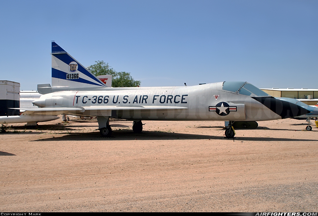 USA - Air Force Convair TF-102A Delta Dagger (8-12) 54-1366 at Tucson - Pima Air and Space Museum, USA
