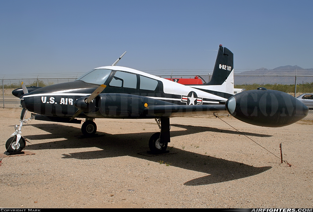 USA - Air Force Cessna U-3A (L-27A) 58-2107 at Tucson - Pima Air and Space Museum, USA