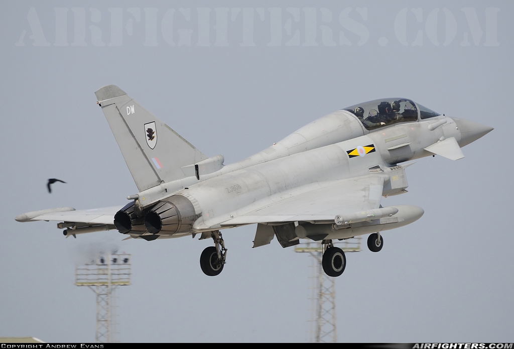 UK - Air Force Eurofighter Typhoon T3 ZJ808 at Coningsby (EGXC), UK