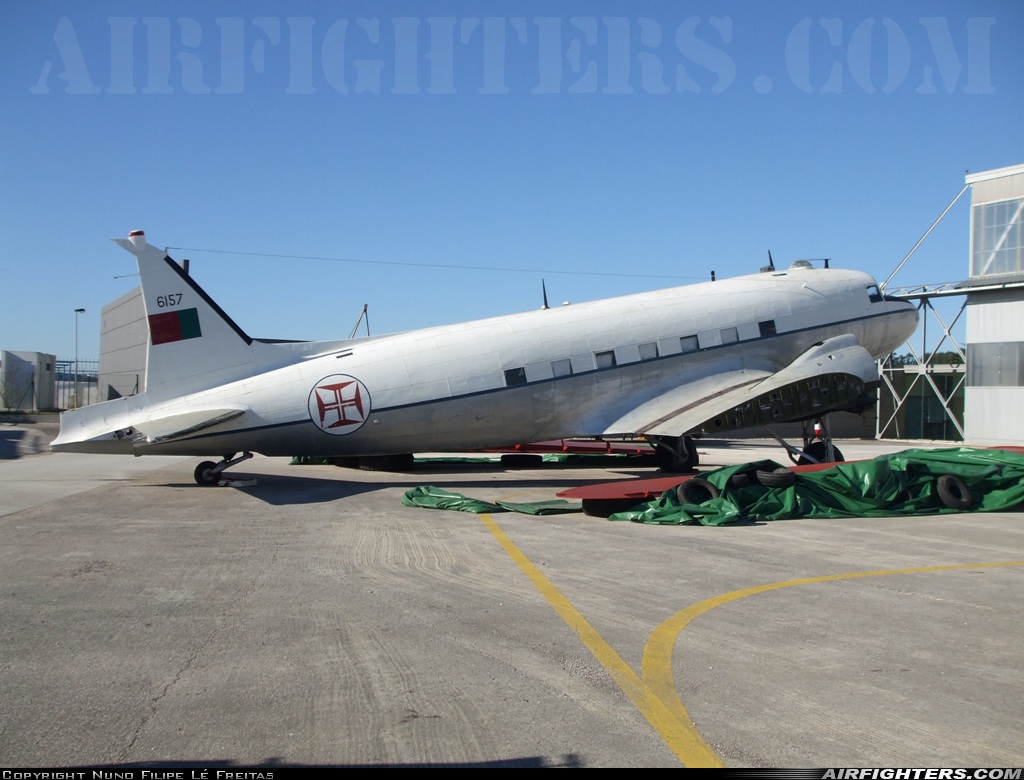 Portugal - Air Force Douglas C-47A Skytrain 6157 at Sintra (- Granja do Marques) (BA1) (LPST), Portugal