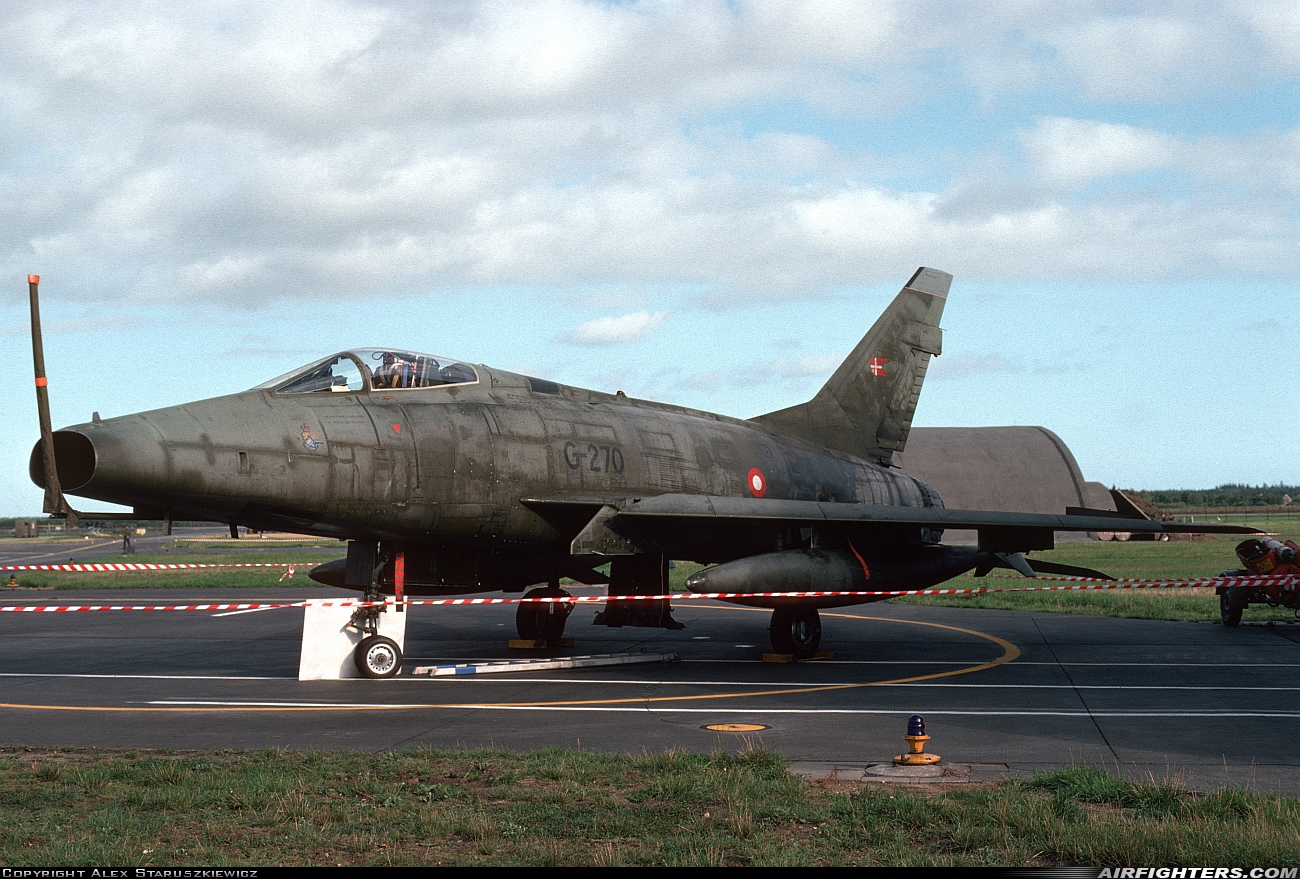 Denmark - Air Force North American F-100D Super Sabre 54-2270 at Leck (EDXK), Germany
