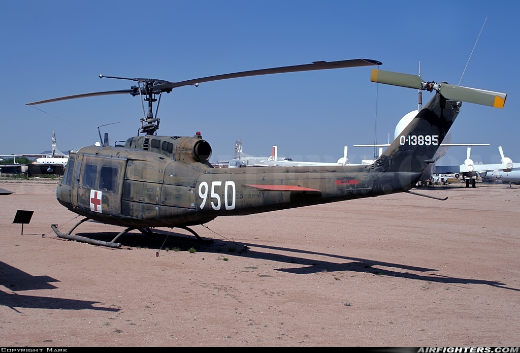 USA - Army Bell UH-1H Iroquois (205) 64-13895 at Tucson - Pima Air and Space Museum, USA