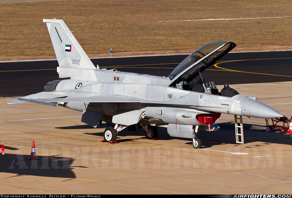 United Arab Emirates - Air Force Lockheed Martin F-16F Fighting Falcon 3012 at Yelahanka (VOYK), India