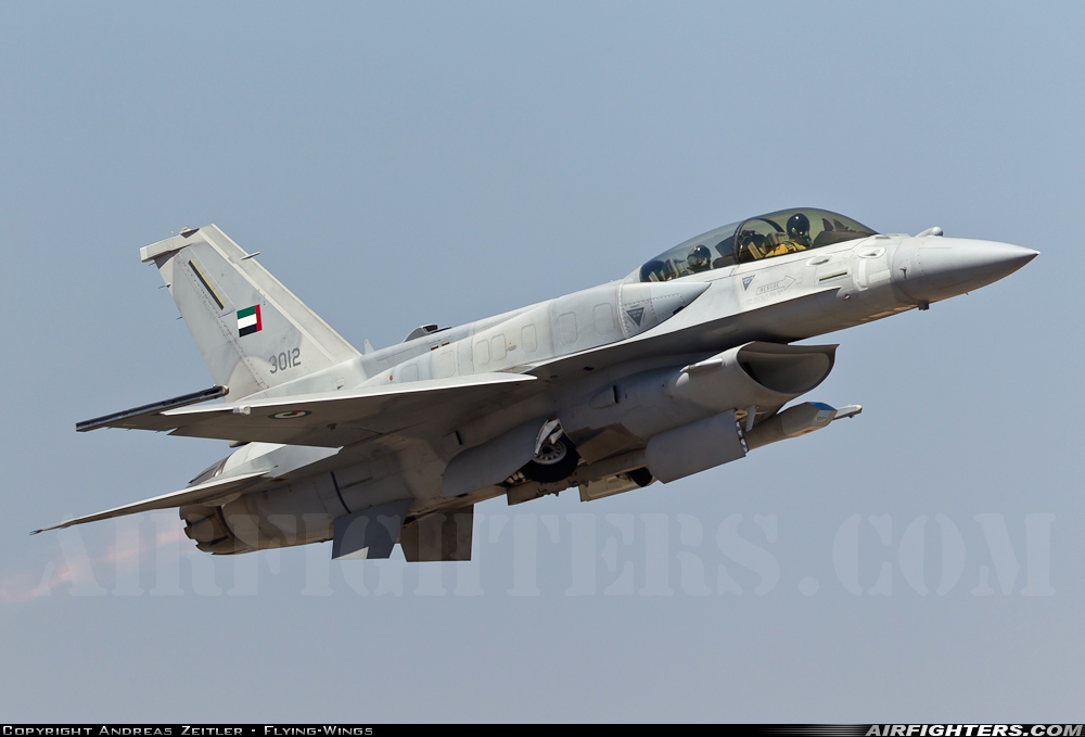 United Arab Emirates - Air Force Lockheed Martin F-16F Fighting Falcon 3012 at Yelahanka (VOYK), India