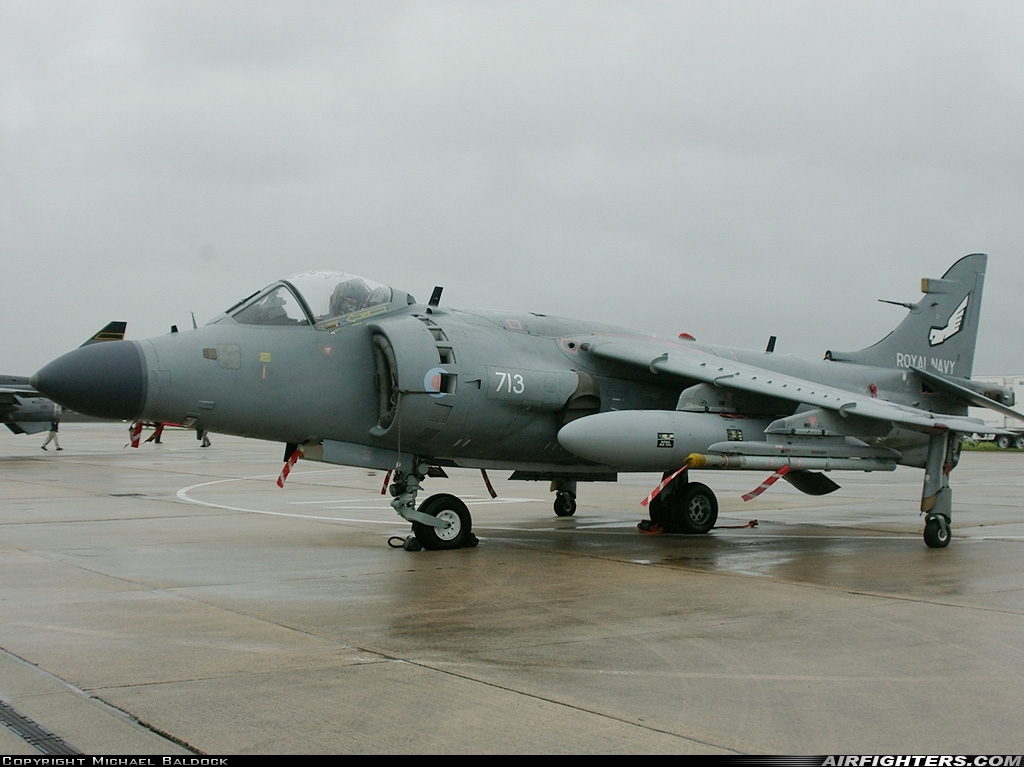 UK - Navy British Aerospace Sea Harrier FA.2 ZE690 at Yeovilton (YEO / EGDY), UK