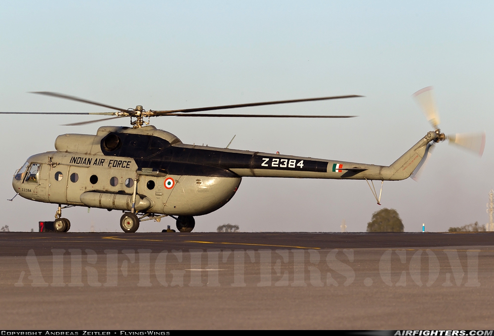 India - Air Force Mil Mi-8T Z2384 at Yelahanka (VOYK), India