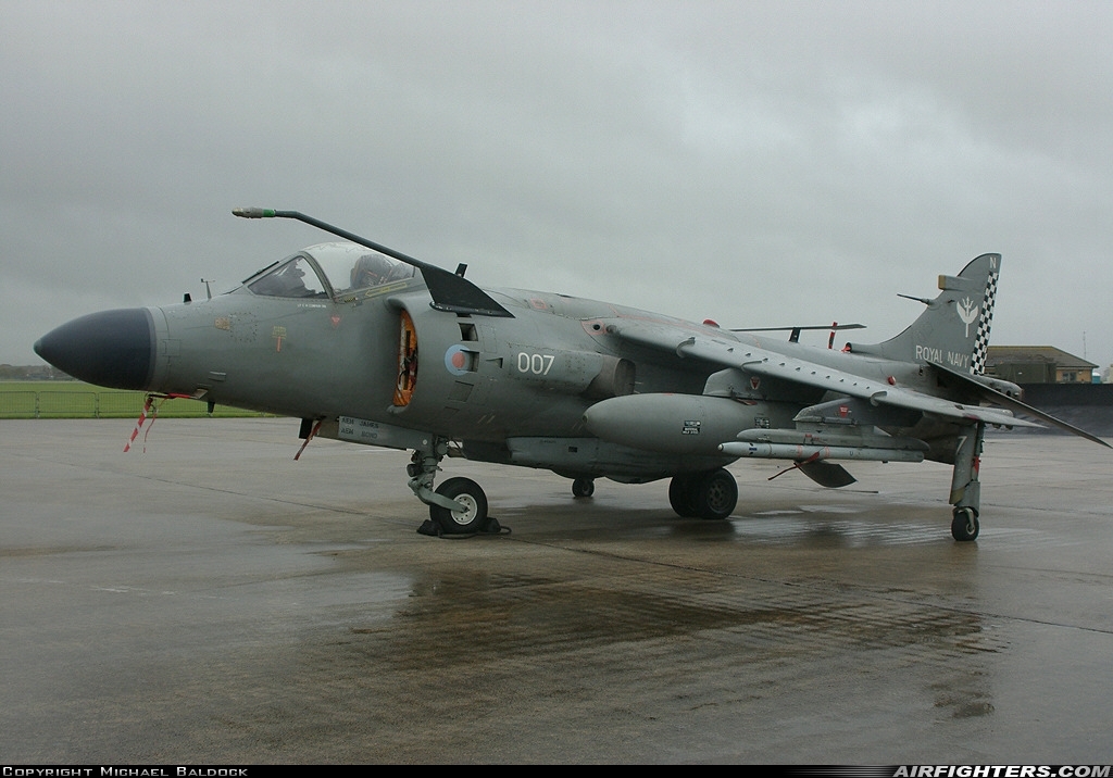 UK - Navy British Aerospace Sea Harrier FA.2 ZH806 at Yeovilton (YEO / EGDY), UK