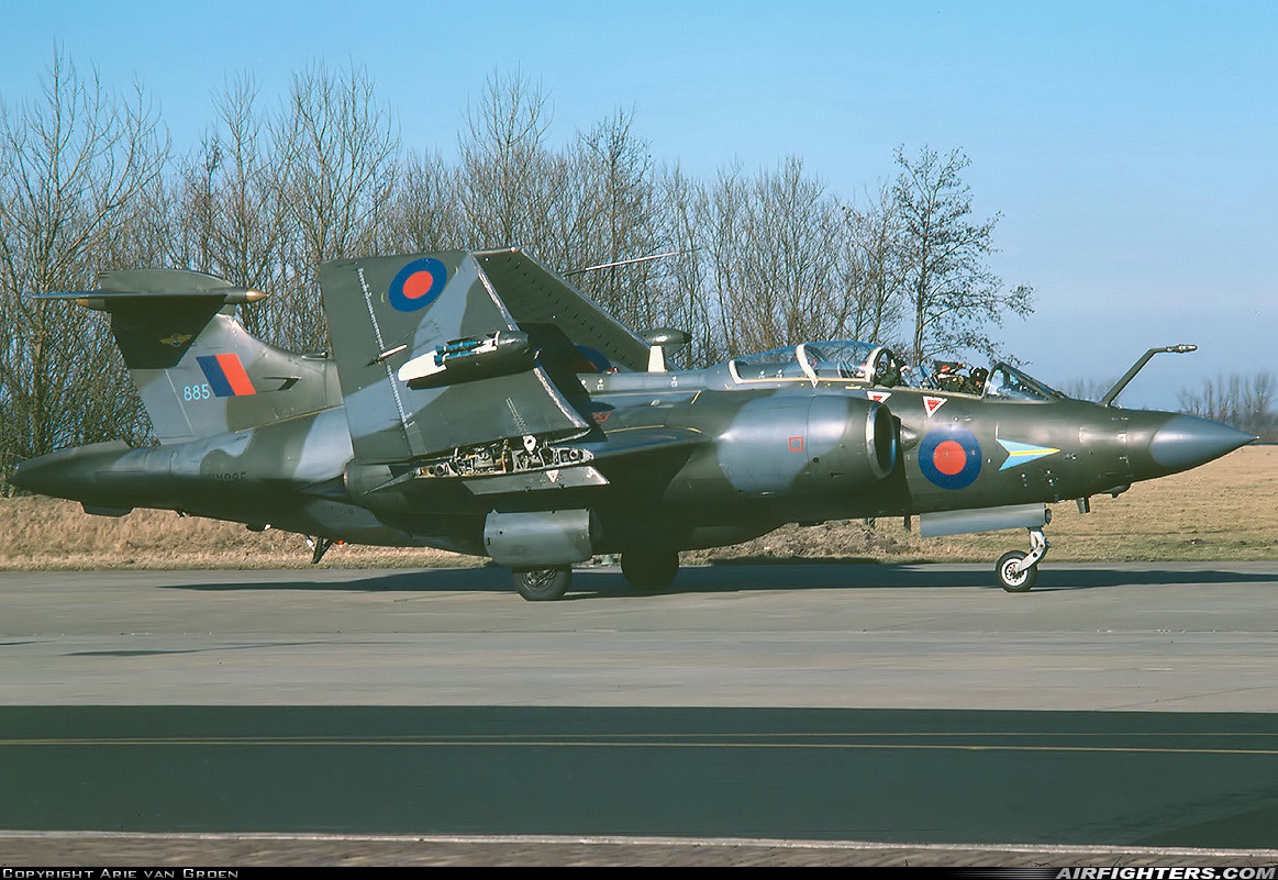 UK - Air Force Blackburn Buccaneer S.2B XX885 at Leeuwarden (LWR / EHLW), Netherlands