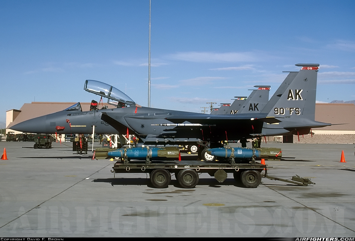 USA - Air Force McDonnell Douglas F-15E Strike Eagle 90-0233 at Las Vegas - Nellis AFB (LSV / KLSV), USA