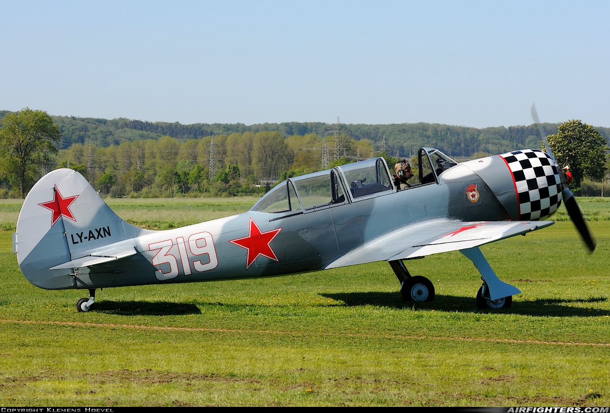 Private Yakovlev Yak-52TD LY-AXN at Bohmte-Bad Essen (EDXD), Germany