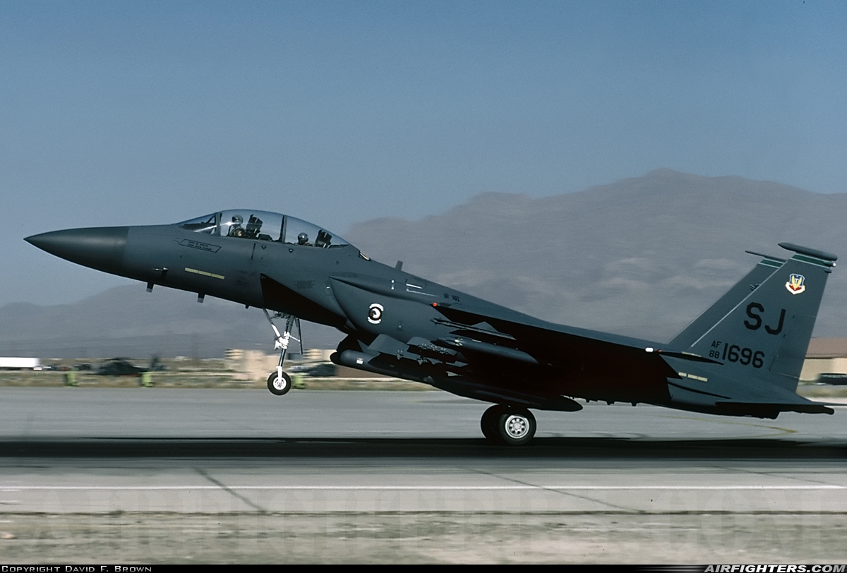 USA - Air Force McDonnell Douglas F-15E Strike Eagle 88-1696 at Las Vegas - Nellis AFB (LSV / KLSV), USA