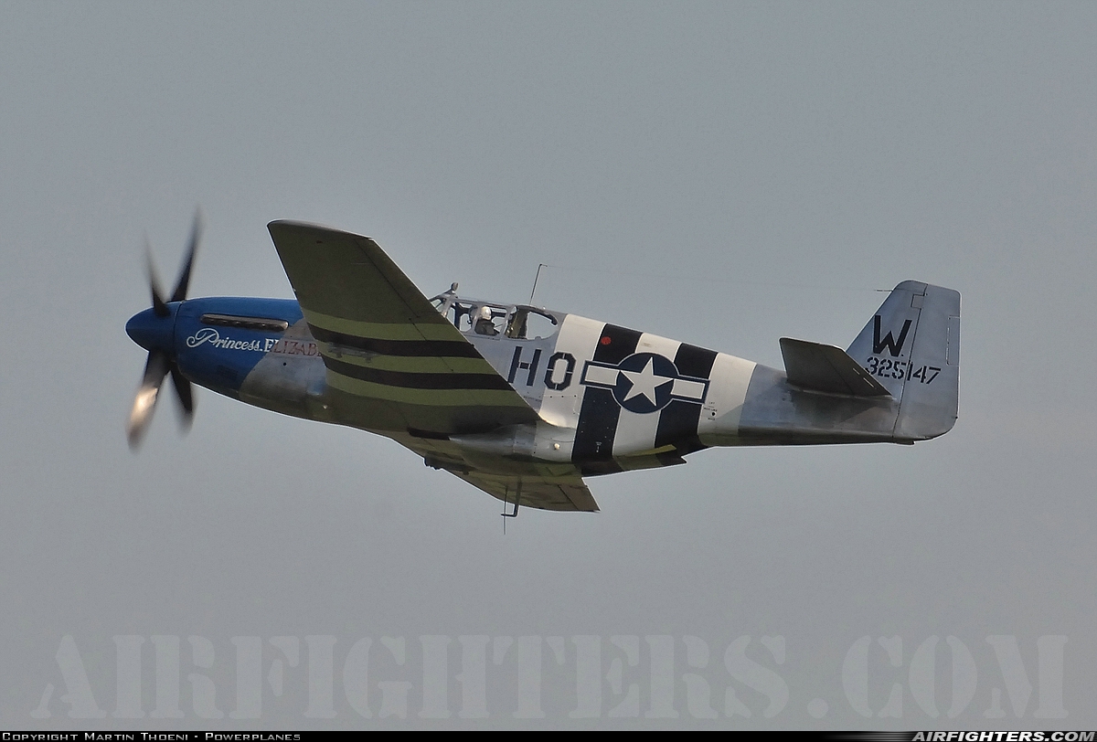 Private North American P-51C Mustang G-PSIC at Grenchen (LSZG), Switzerland