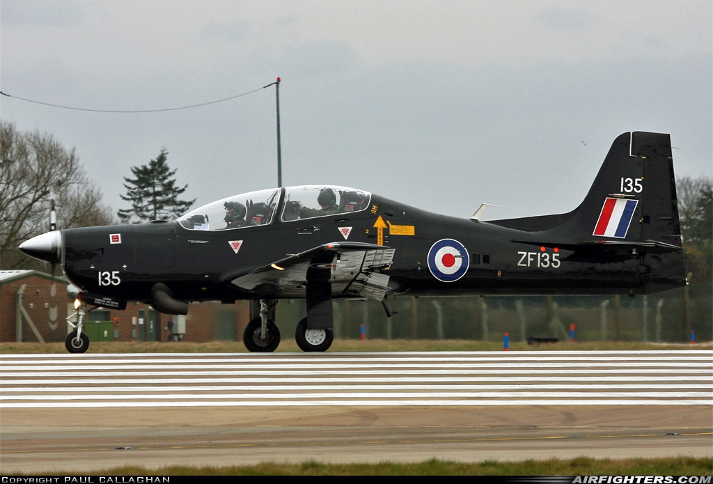 UK - Air Force Short Tucano T1 ZF135 at Coningsby (EGXC), UK