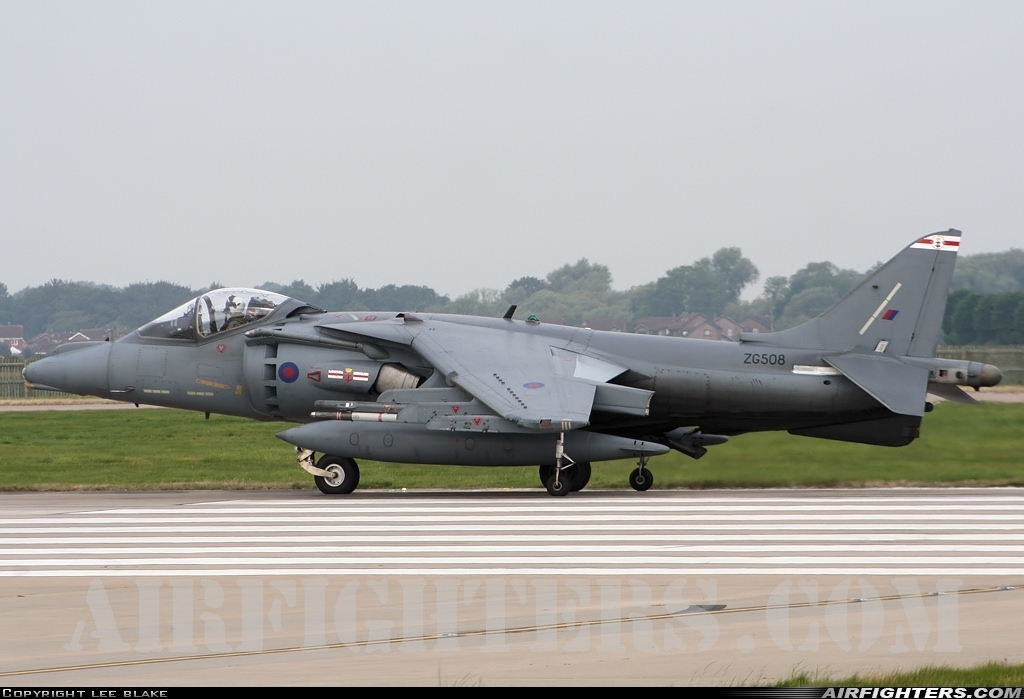 UK - Air Force British Aerospace Harrier GR.9 ZG508 at Coningsby (EGXC), UK