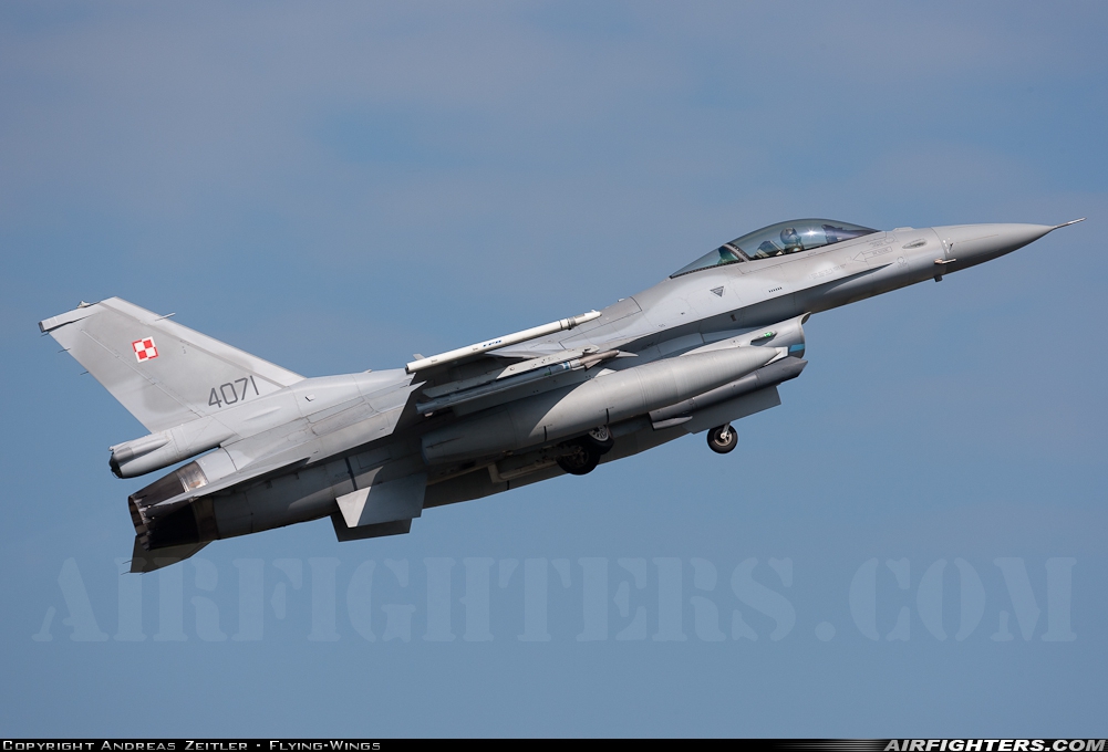 Poland - Air Force General Dynamics F-16C Fighting Falcon 4071 at Lechfeld (ETSL), Germany