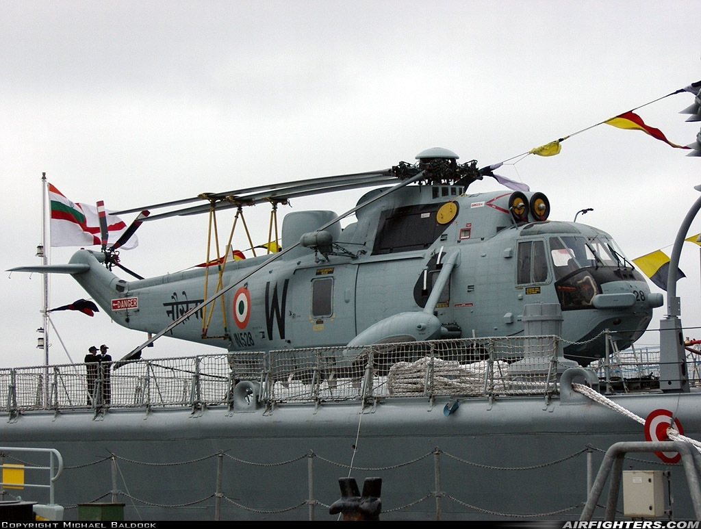 India - Navy Westland Sea King Mk42B IN528 at Off-Airport - Portsmouth, UK
