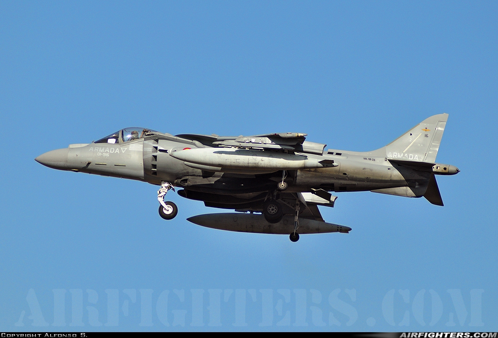 Spain - Navy McDonnell Douglas EAV-8B+ Harrier II VA.1B-26 at Madrid - Torrejon (TOJ / LETO), Spain