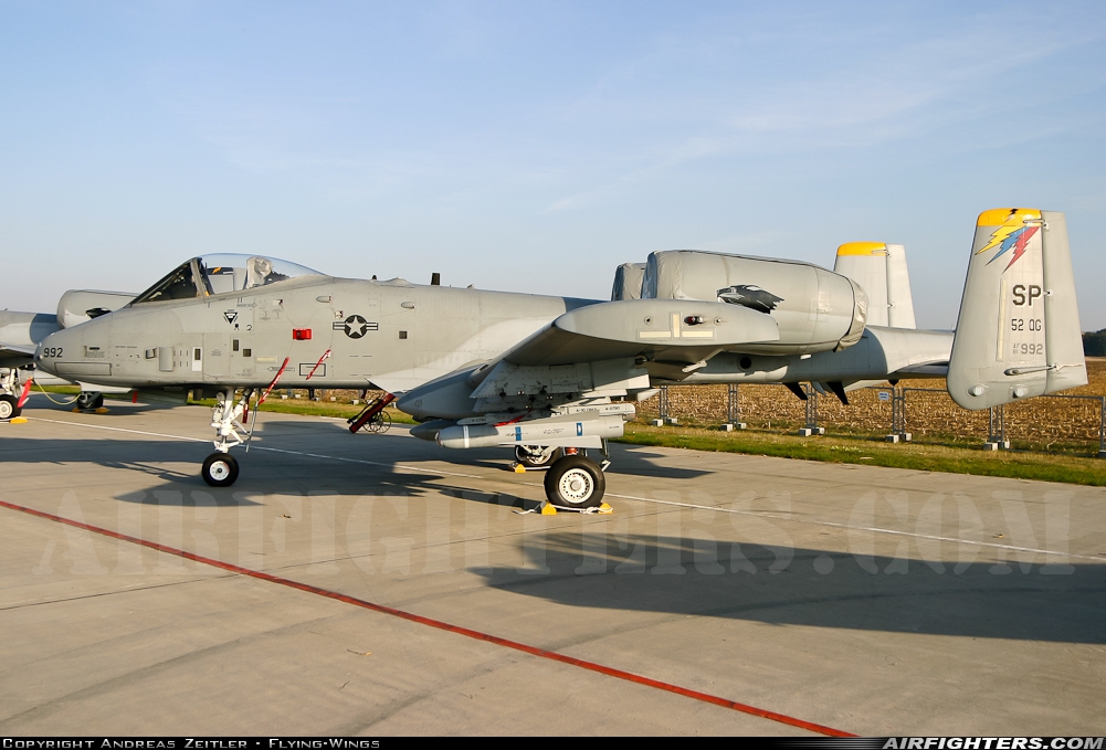 USA - Air Force Fairchild A-10A Thunderbolt II 81-0992 at Brno - Turany (BRQ / LKTB), Czech Republic