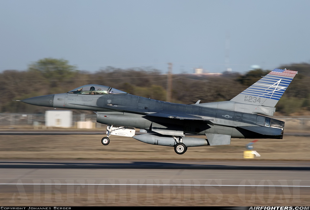 Company Owned - Lockheed Martin General Dynamics F-16C Fighting Falcon 84-1234 at Fort Worth - NAS JRB / Carswell Field (AFB) (NFW / KFWH), USA