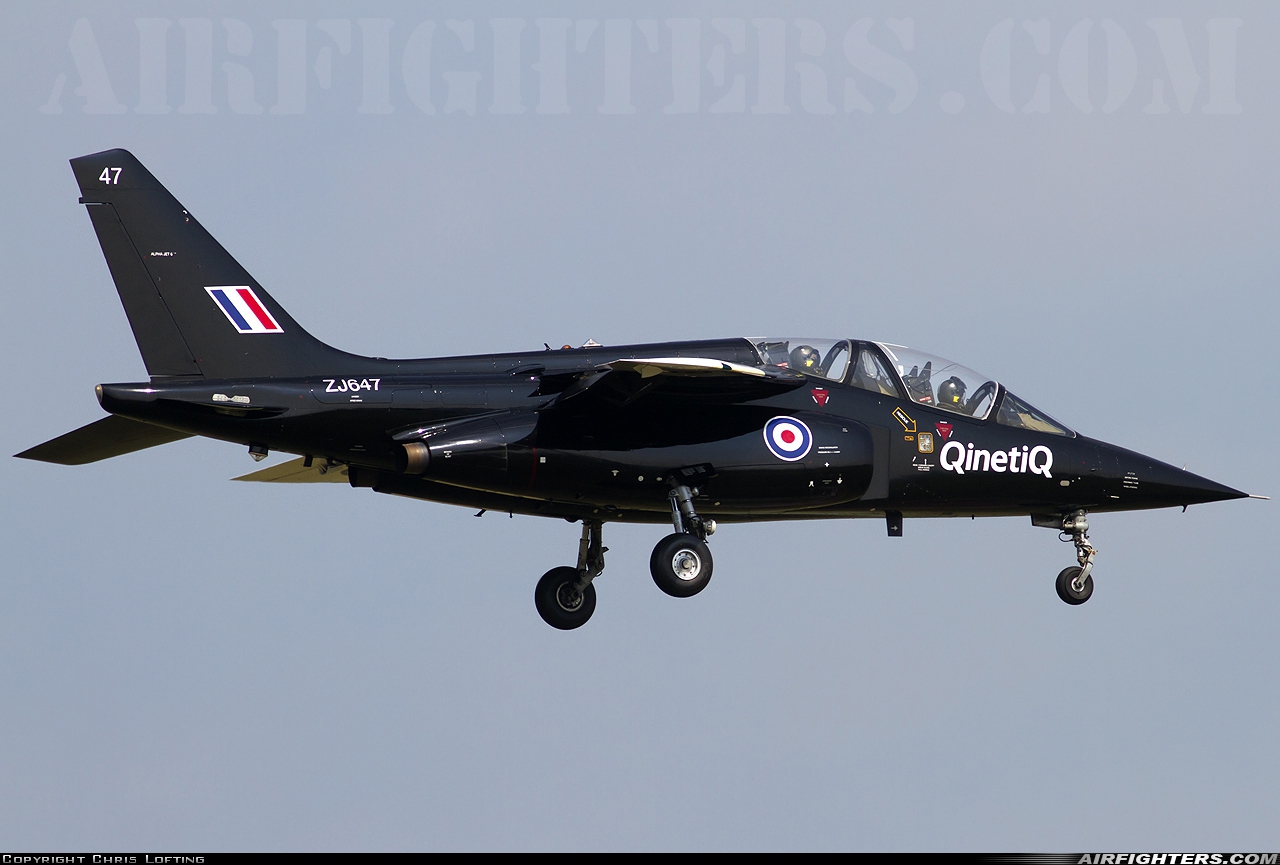 Company Owned - QinetiQ Dassault/Dornier Alpha Jet A ZJ647 at Boscombe Down (EGDM), UK