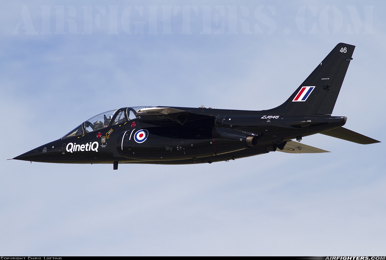 Company Owned - QinetiQ Dassault/Dornier Alpha Jet A ZJ646 at Fairford (FFD / EGVA), UK