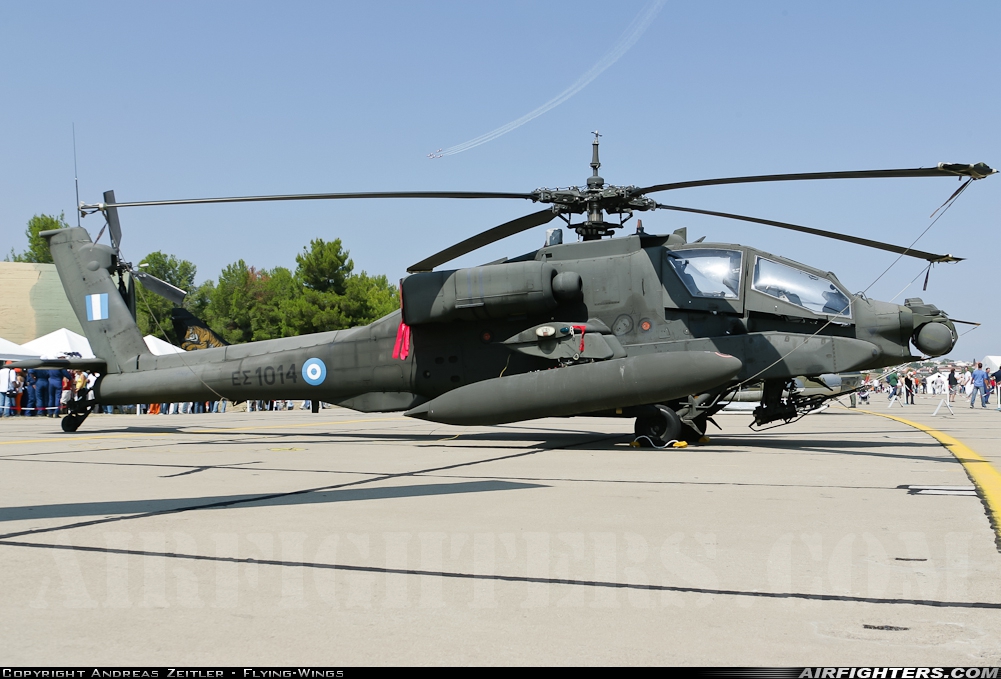 Greece - Army McDonnell Douglas AH-64A+ Apache ES1014 at Tanagra (LGTG), Greece