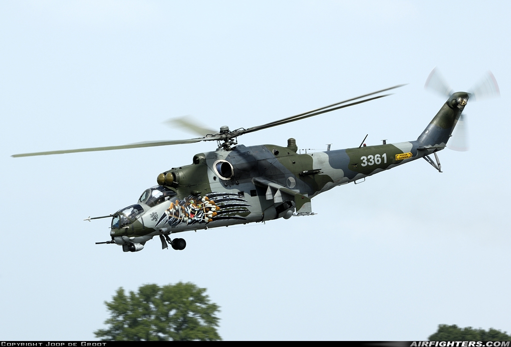 Czech Republic - Air Force Mil Mi-35 (Mi-24V) 3361 at Cambrai - Epinoy (LFQI), France