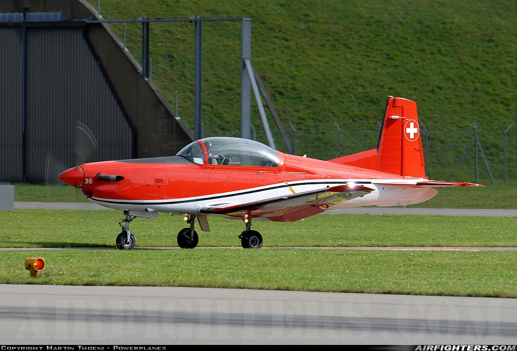 Switzerland - Air Force Pilatus NCPC-7 Turbo Trainer A-936 at Meiringen (LSMM), Switzerland
