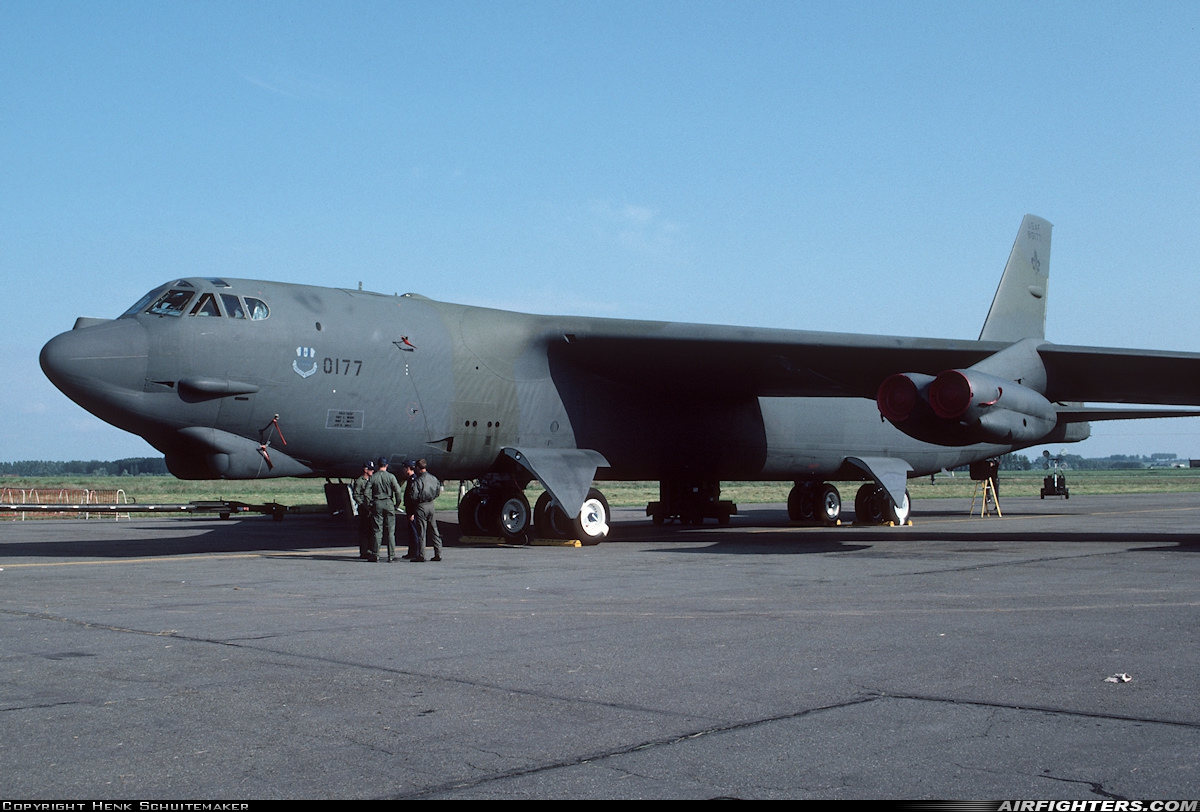 USA - Air Force Boeing B-52G Stratofortress 58-0177 at Chievres (EBCV), Belgium
