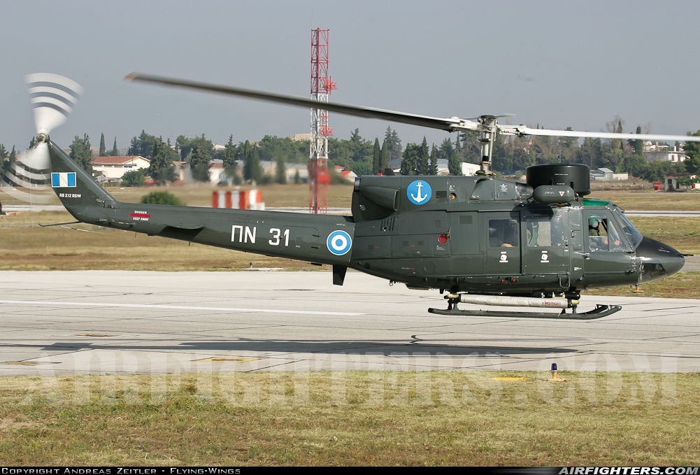 Greece - Navy Agusta-Bell AB-212ASW PN31 at Tanagra (LGTG), Greece
