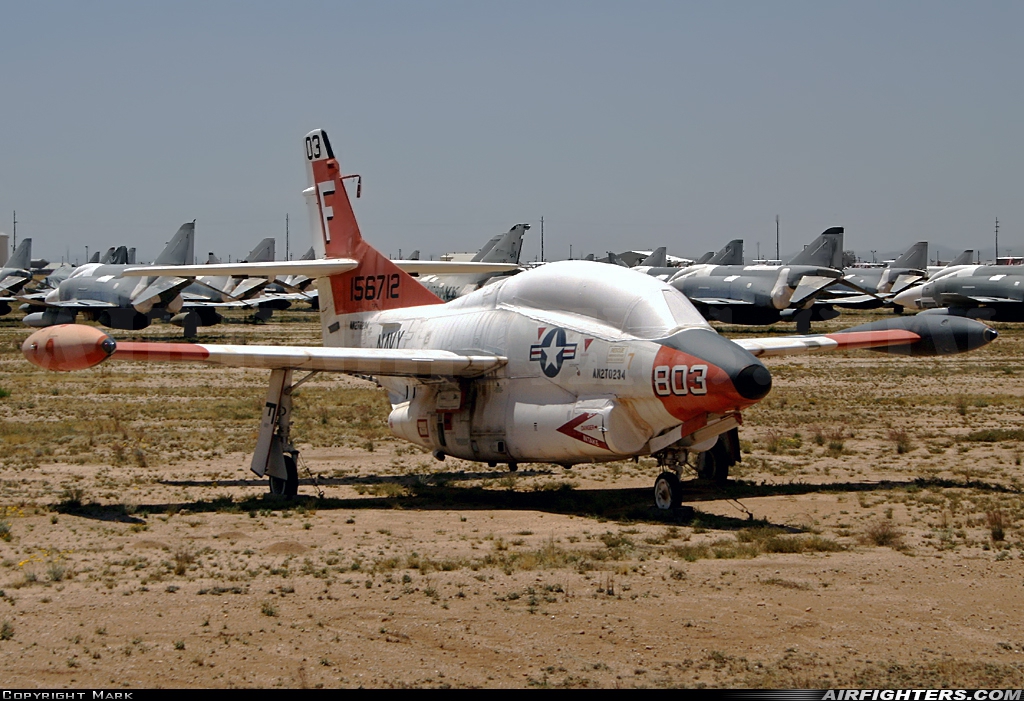 USA - Navy North American  T-2C Buckeye 156712 at Tucson - Davis-Monthan AFB (DMA / KDMA), USA