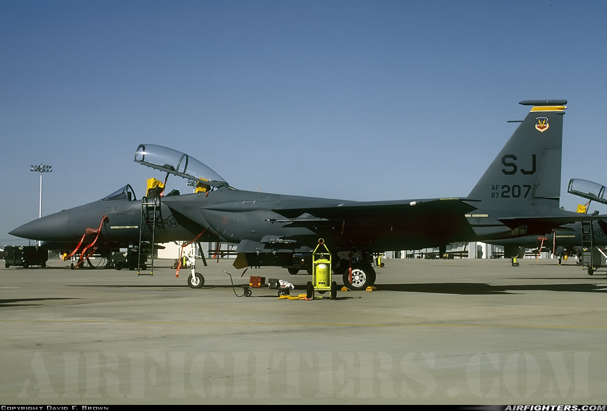 USA - Air Force McDonnell Douglas F-15E Strike Eagle 87-0207 at Goldsboro - Seymour Johnson AFB (GSB / KGSB), USA