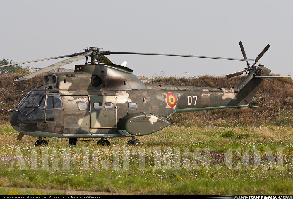 Romania - Air Force IAR-330L Puma 07 at Constanta - Mihail Kogalniceanu (CND / LRCK), Romania