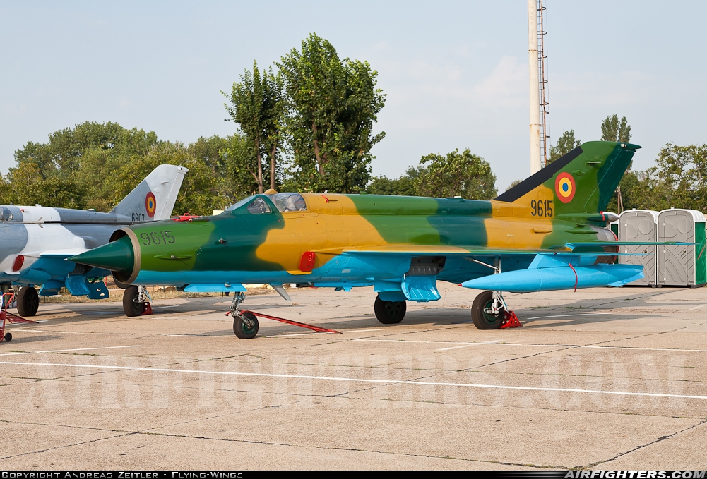 Romania - Air Force Mikoyan-Gurevich MiG-21M Lancer A 9615 at Constanta - Mihail Kogalniceanu (CND / LRCK), Romania