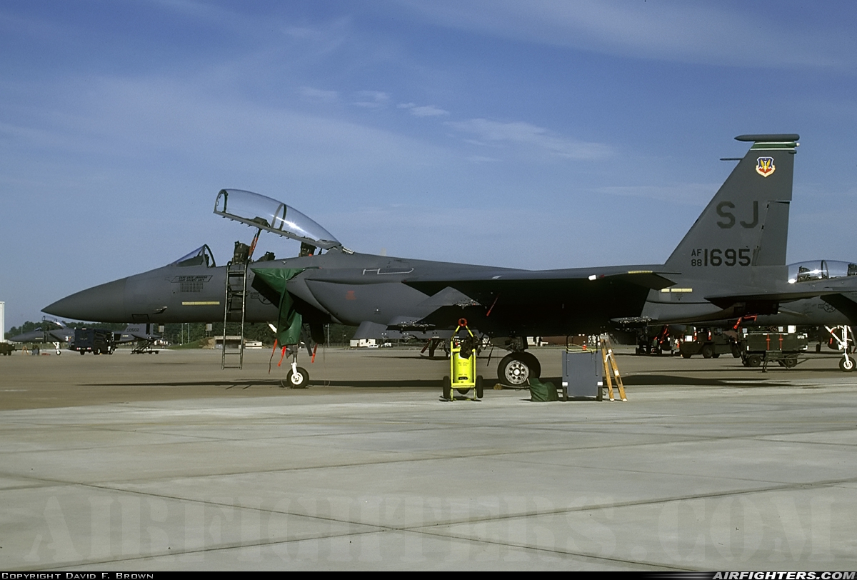 USA - Air Force McDonnell Douglas F-15E Strike Eagle 88-1695 at Goldsboro - Seymour Johnson AFB (GSB / KGSB), USA