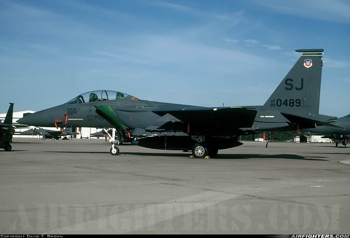 USA - Air Force McDonnell Douglas F-15E Strike Eagle 89-0489 at Goldsboro - Seymour Johnson AFB (GSB / KGSB), USA