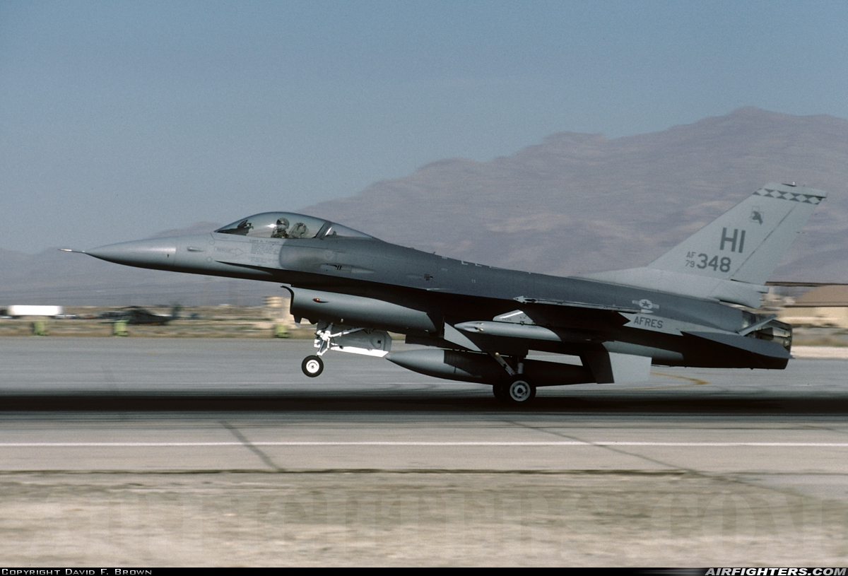 USA - Air Force General Dynamics F-16A Fighting Falcon 79-0348 at Las Vegas - Nellis AFB (LSV / KLSV), USA