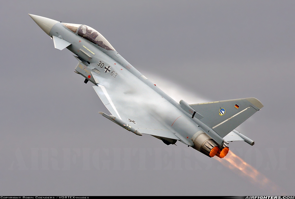 Germany - Air Force Eurofighter EF-2000 Typhoon S 30+63 at Cambrai - Epinoy (LFQI), France
