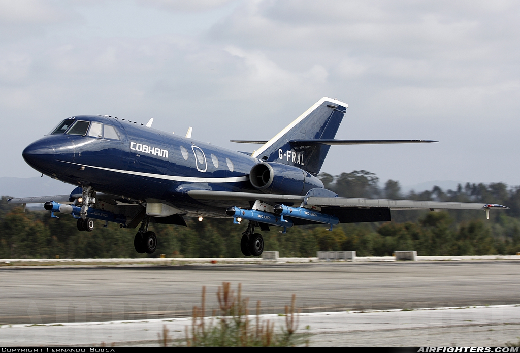 Company Owned - Cobham Aviation Dassault Falcon (Mystere) 20C G-FRAL at Monte Real (BA5) (LPMR), Portugal
