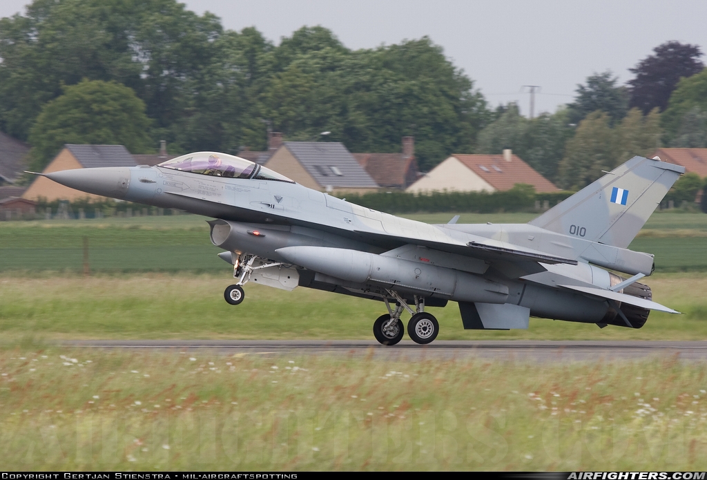 Greece - Air Force General Dynamics F-16C Fighting Falcon 010 at Cambrai - Epinoy (LFQI), France